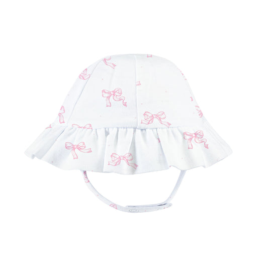 Baby Club Chic Pretty Bows Pink Printed Sun Hat