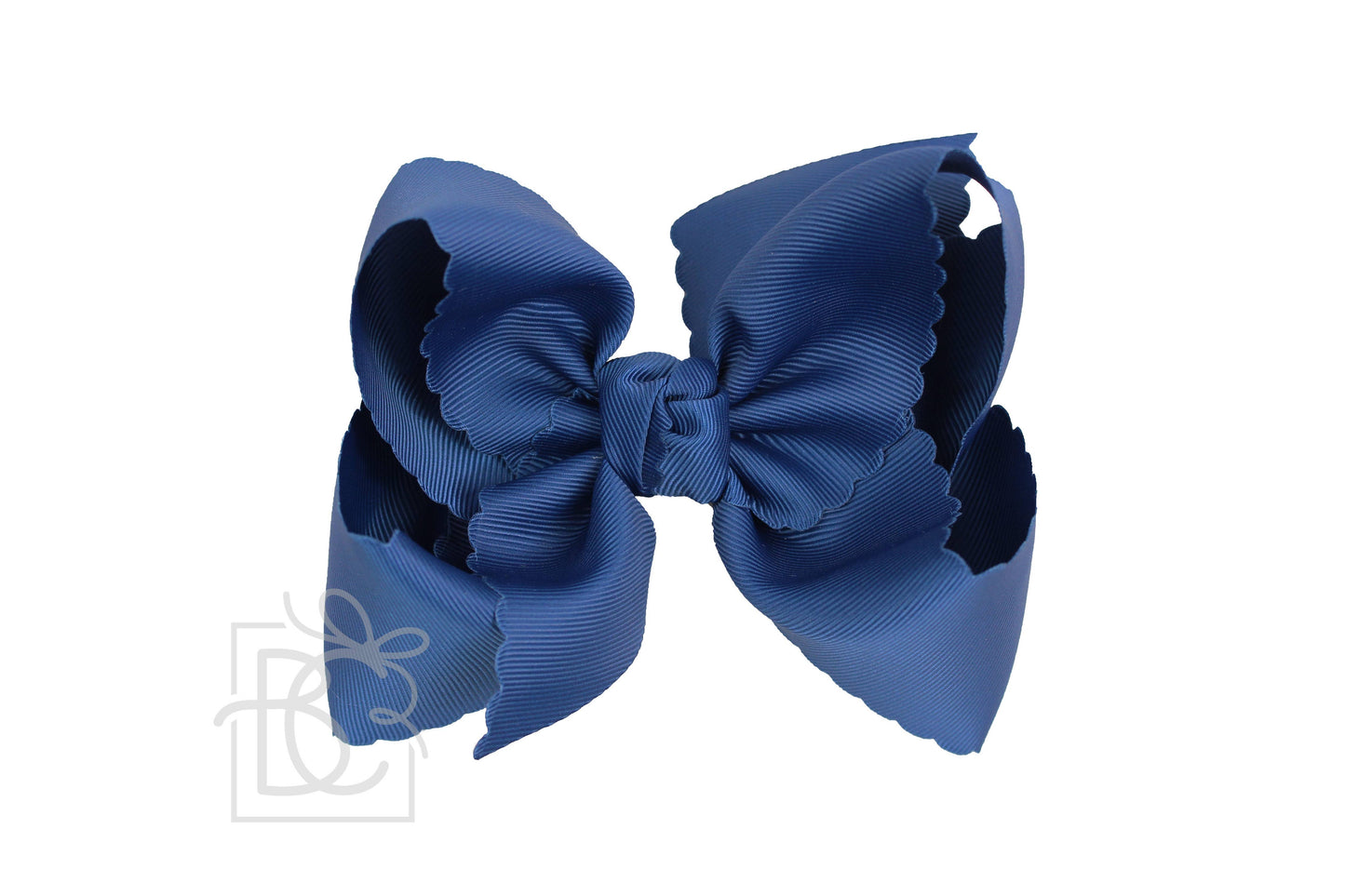 Beyond Creations 5.5” Scalloped Edge Alligator Clip Bow