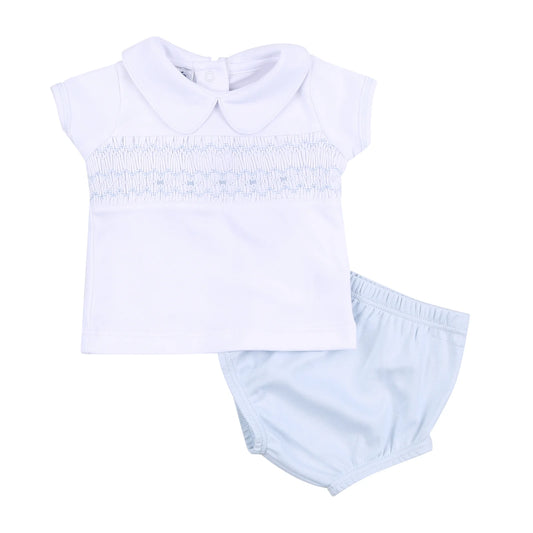 Magnolia Baby Abby and Alex Smocked Collared Diaper Cover Set