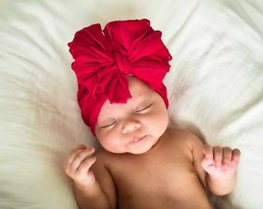 Rockin Royalty Cranberry Ruffled Headband