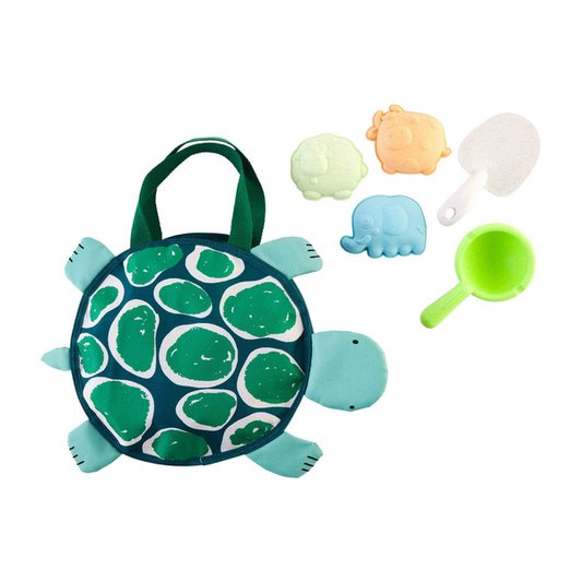 Mudpie Turtle Beach Tote with Toys