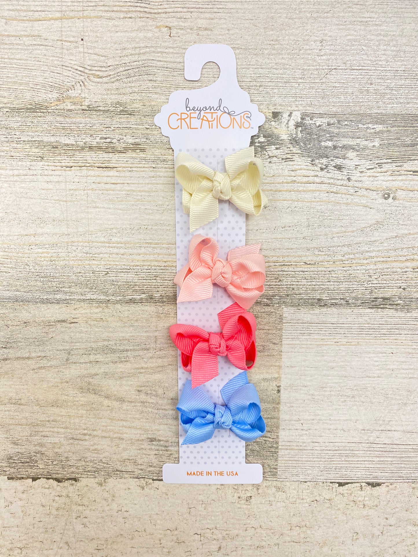 Beyond Creations Mini Snap Clip Bows 6-pack (different colors and styles)