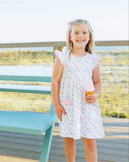 Smock Candy- Summertime Sweets Ruffle Pocket Dress