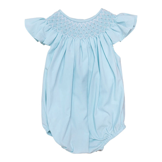Sweet Dreams Catherine Pearl Mint Smocked Bubble