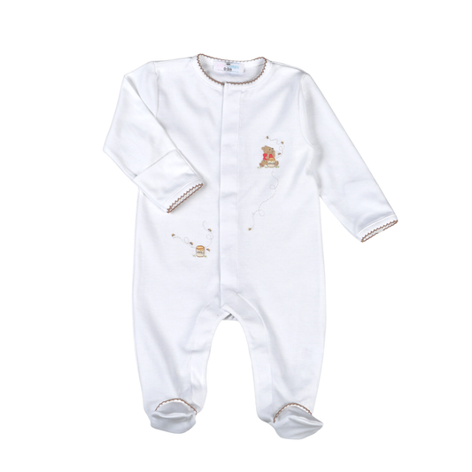 Baby Loren Honey Bear Pima Footie