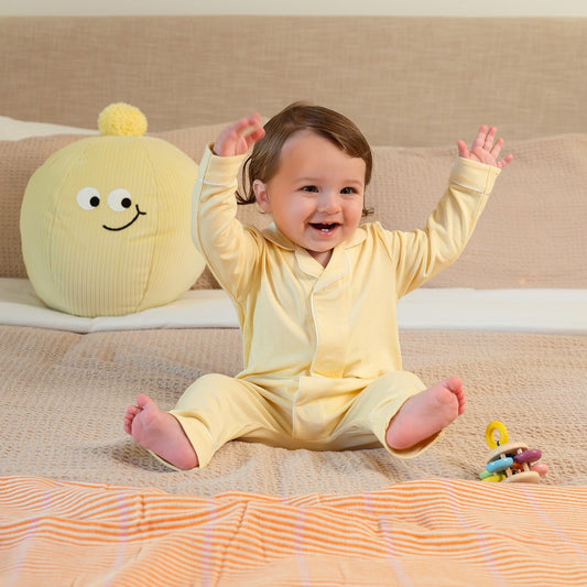 Magnetic Me Stars Yellow Right Fit Magnetic Pant Romper