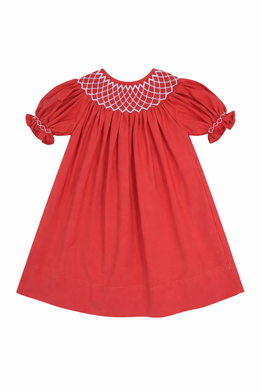 Catherine Red Dress w/ White Pearl