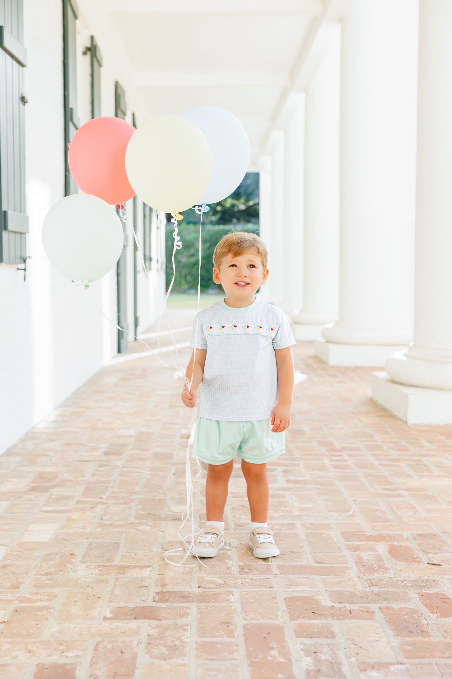 Trotter Street Kids Magical Balloons Banded Short Set