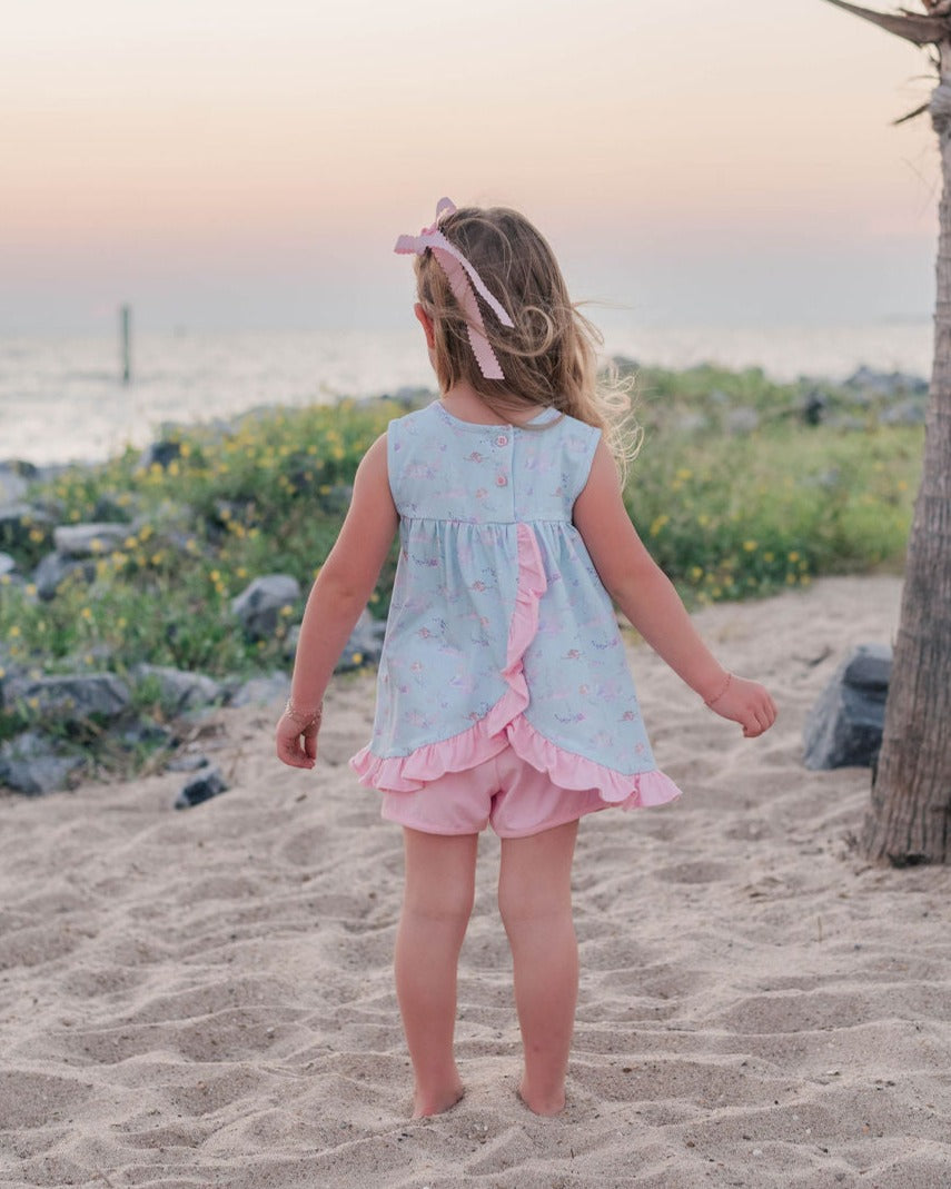 Trotter Street Kids Mermaid's Tale Short Set