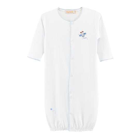 Baby Club Chic Sky Adventure Convertible Gown w/Crochet Trim