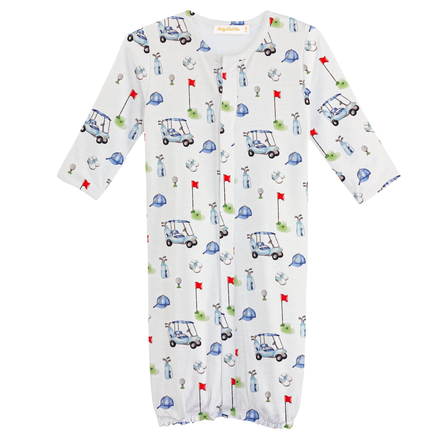 Baby Club Chic Golf Printed Convertible Gown