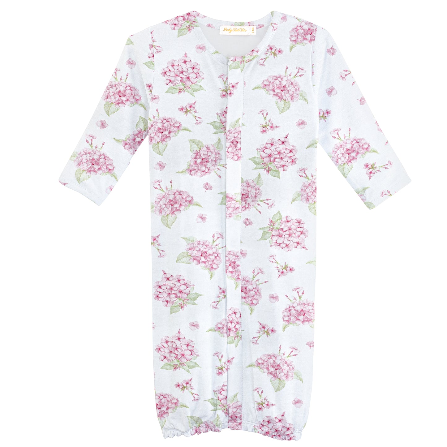 Baby Club Chic Pompous Hydrangeas Printed Convertible Gown