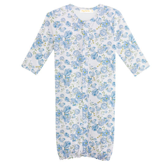 Baby Club Chic Spring in Blue Printed Convertible Gown