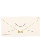 MIMI letter necklace Gold Dipped