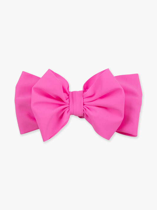 RuffleButts Neon Pink Swim Bow Headband
