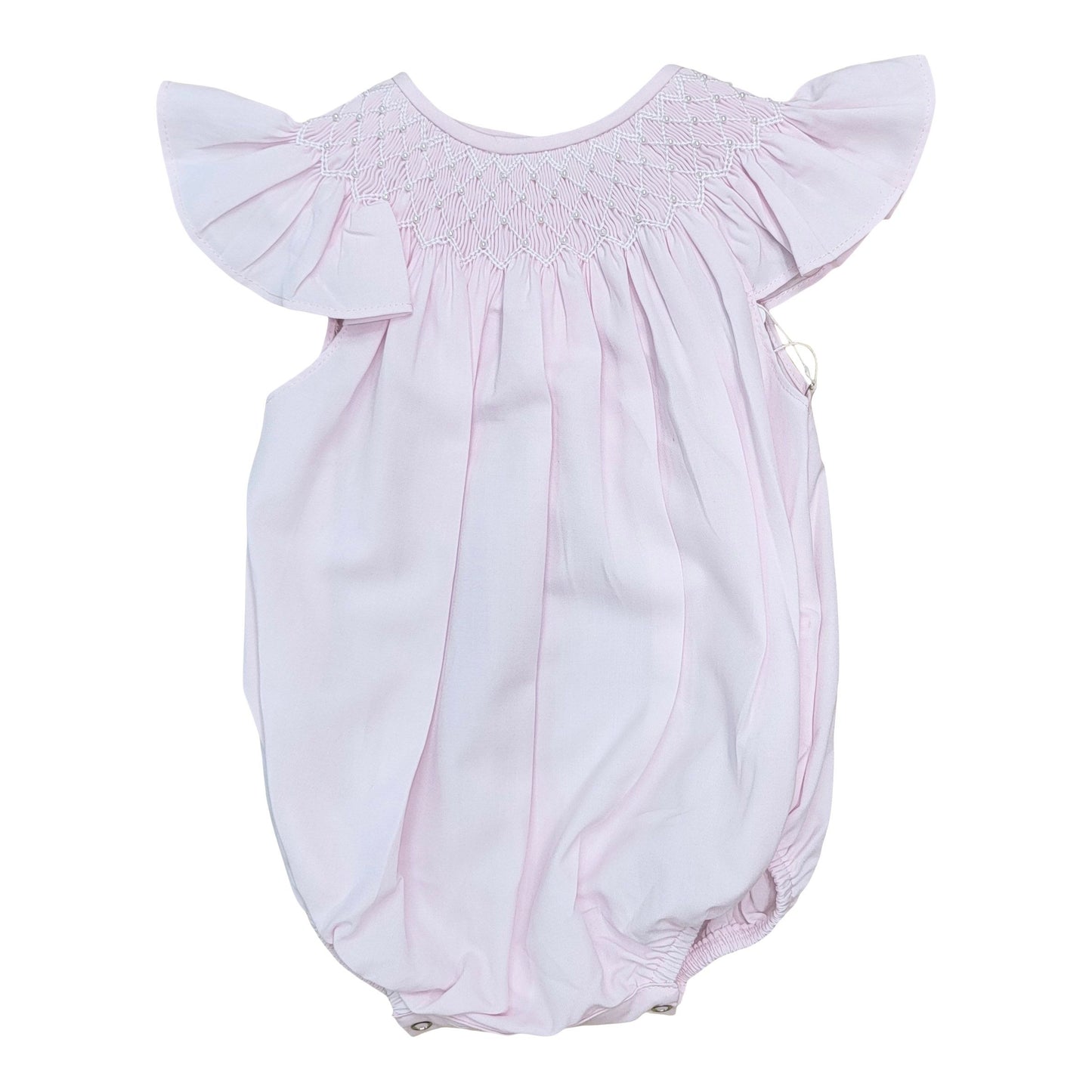 Sweet Dreams Catherine Pearl Pink Smocked Bubble