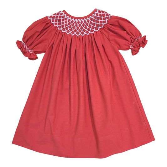 Sweet Dreams Catherine Red Dress with White Pearl