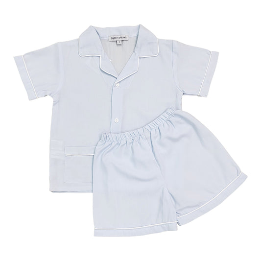 Blue Short Sleeve Pajamas