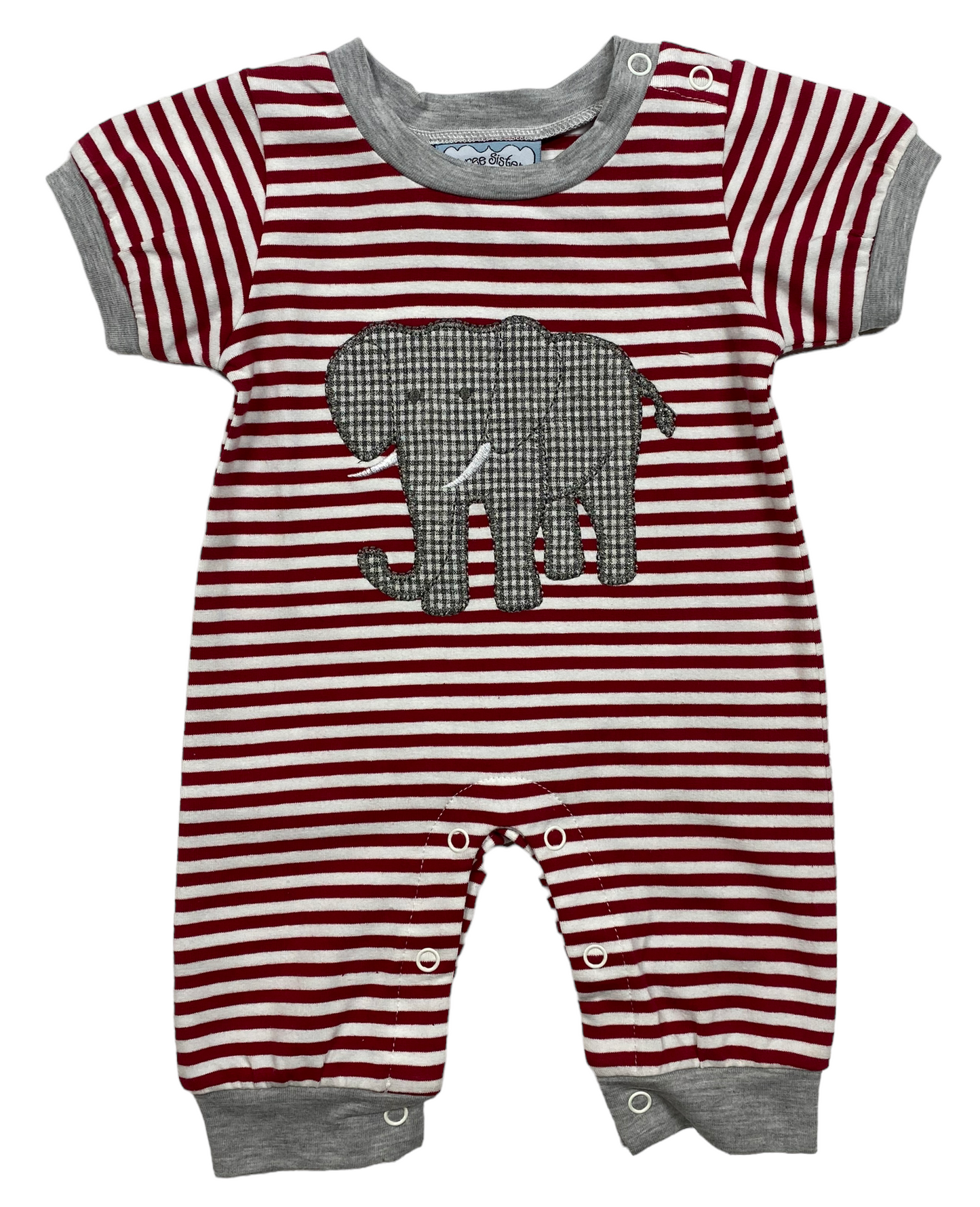 Three Sisters Elephant Boys Romper