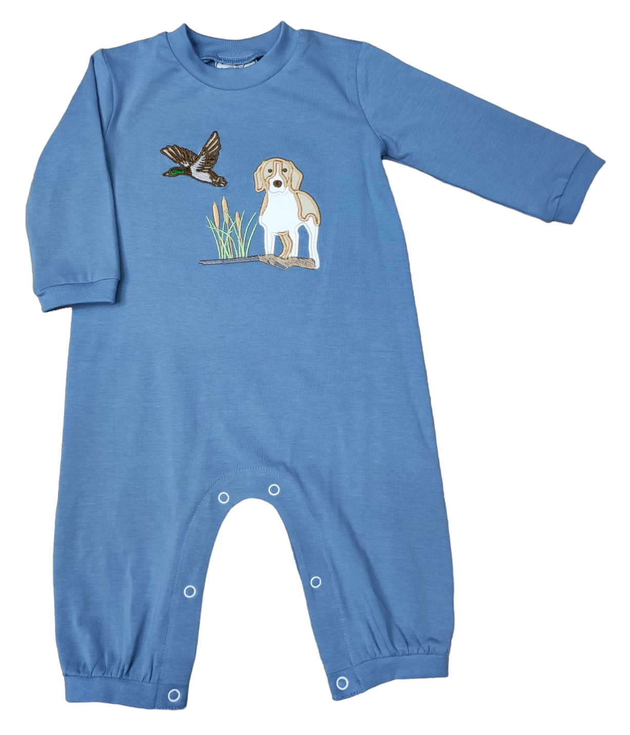 Three Sisters Duck Hunting Applique Romper