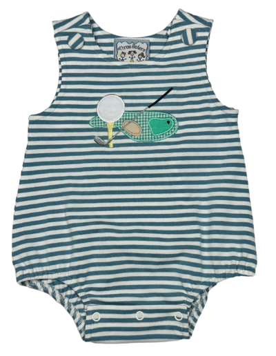 Three Sisters Golf Applique Boys Bubble