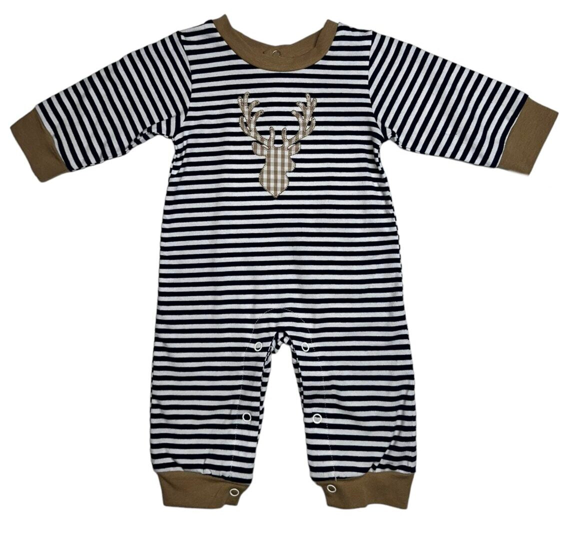 Three Sisters Deer Applique Romper