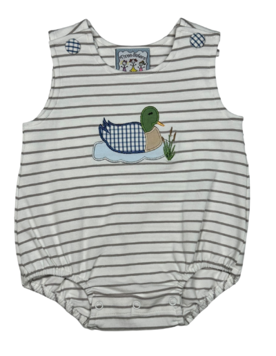 Three Sisters Duck Applique Boys Bubble