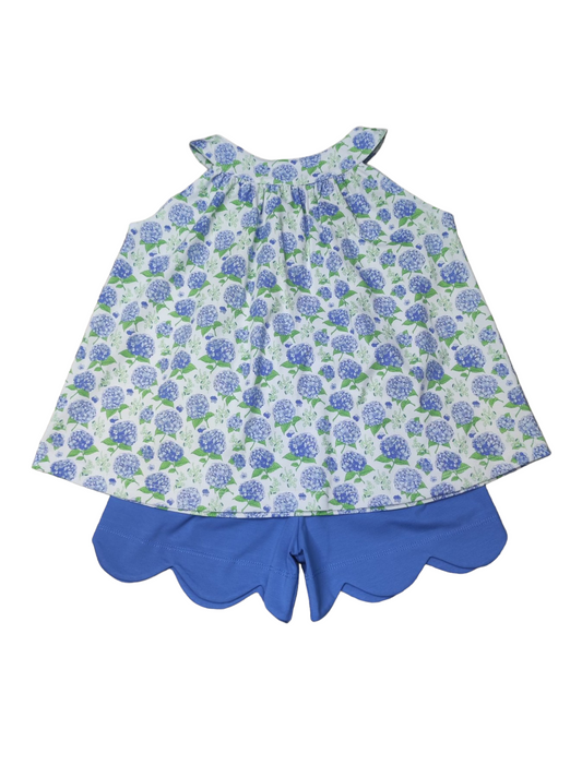 Three Sisters Bloomstruck Hyrdangea Short Set