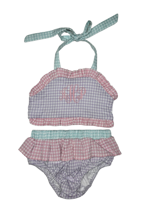 Millie Jay 2 Piece Swimsuit Pastel Colorblock