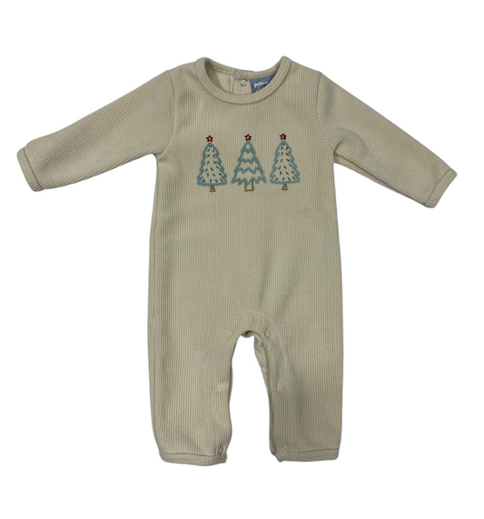 Three Sisters O' Christmas Tree Boys Romper