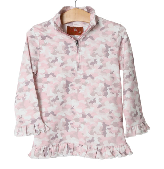 Millie Jay - Ellie 1/4 Zip Pullover - Pink Camo