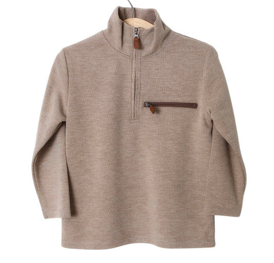 Millie Jay Kingston 1/4 Zip Pullover - Tan