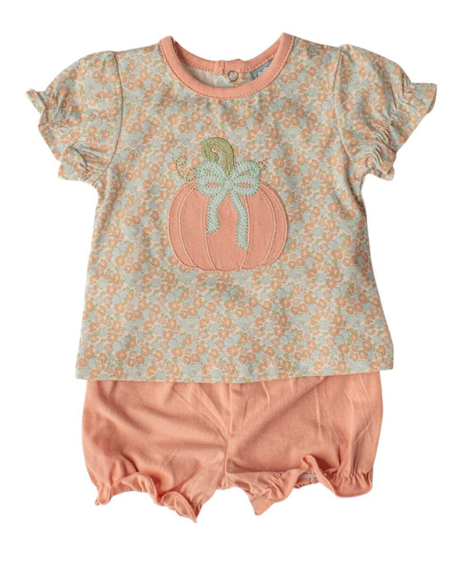 Three Sisters Pumpkin Applique Bloomer Set