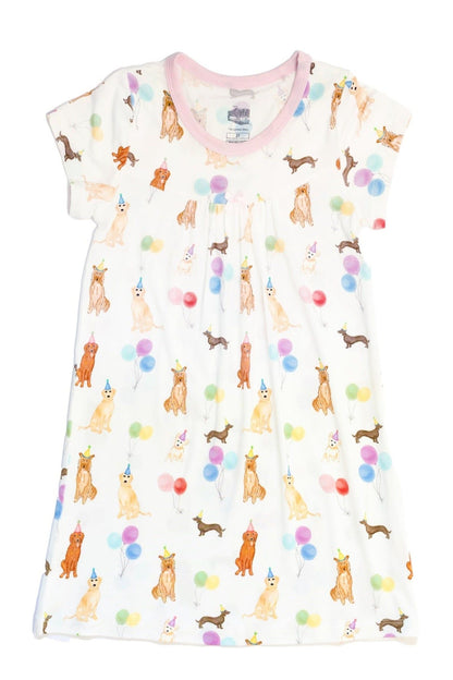 Uptown Baby Pink Party Dogs Bamboo Dress