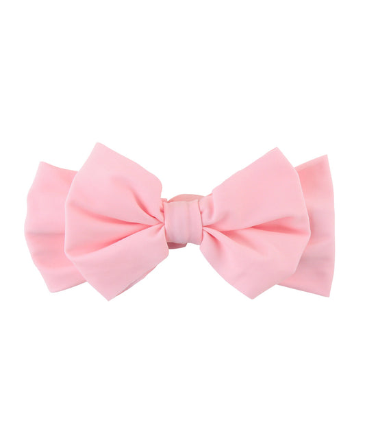 RuffleButts Pink Swim Bow Headband