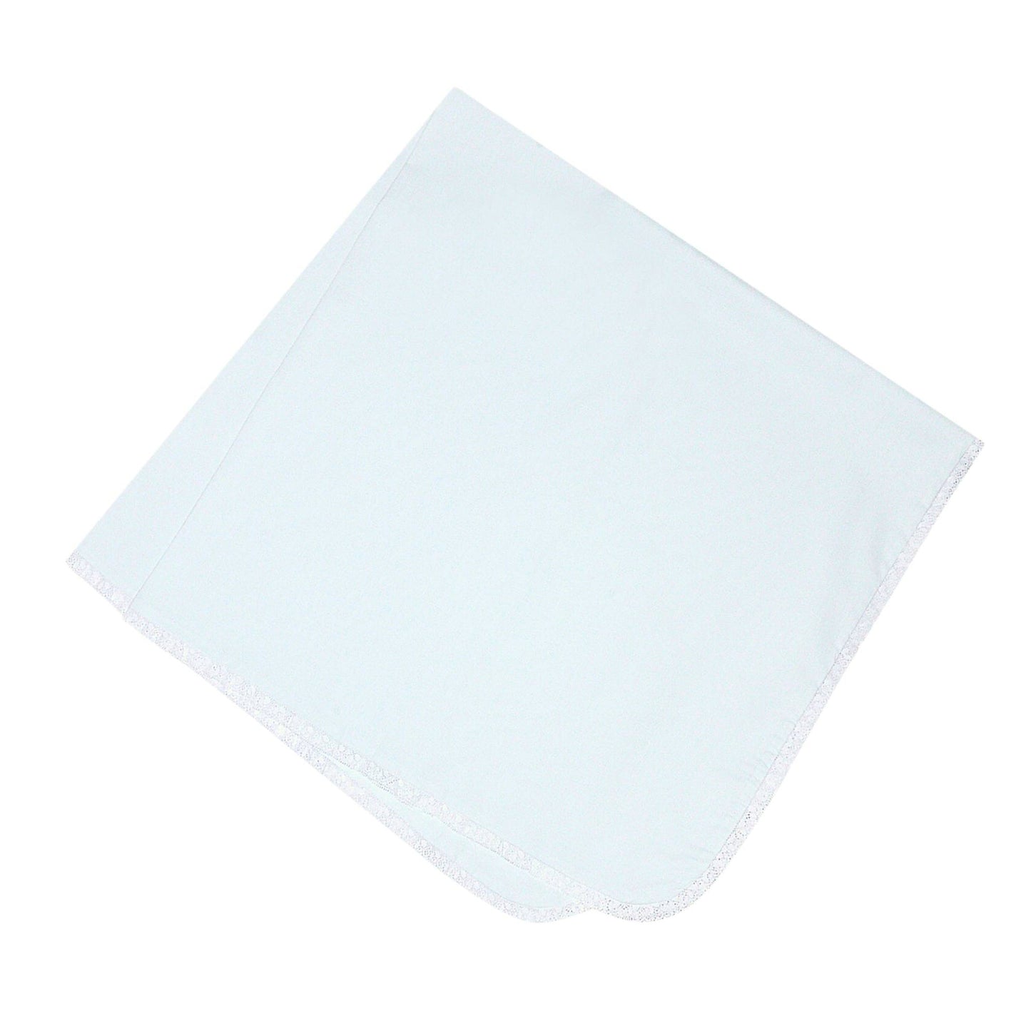 Baby Sen Baby Blanket with Lace Trim - Color Options