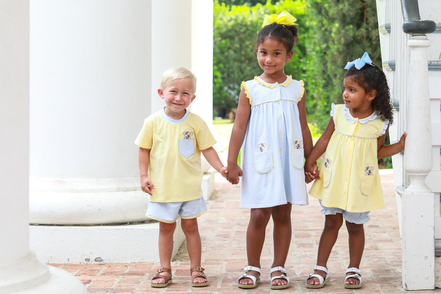 Trotter Street Kids Puppy Paws Bloomer Set