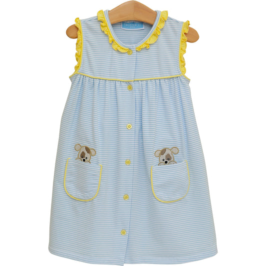 Trotter Street Kids Puppy Paws Dress