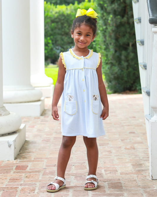 Trotter Street Kids Puppy Paws Dress