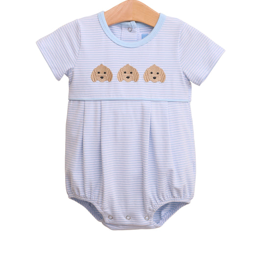 Trotter Street Kids Puppy Trio Embroidery Bubble