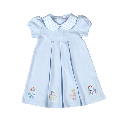 Baby Loren Blue Royal and Charm Pima Dress