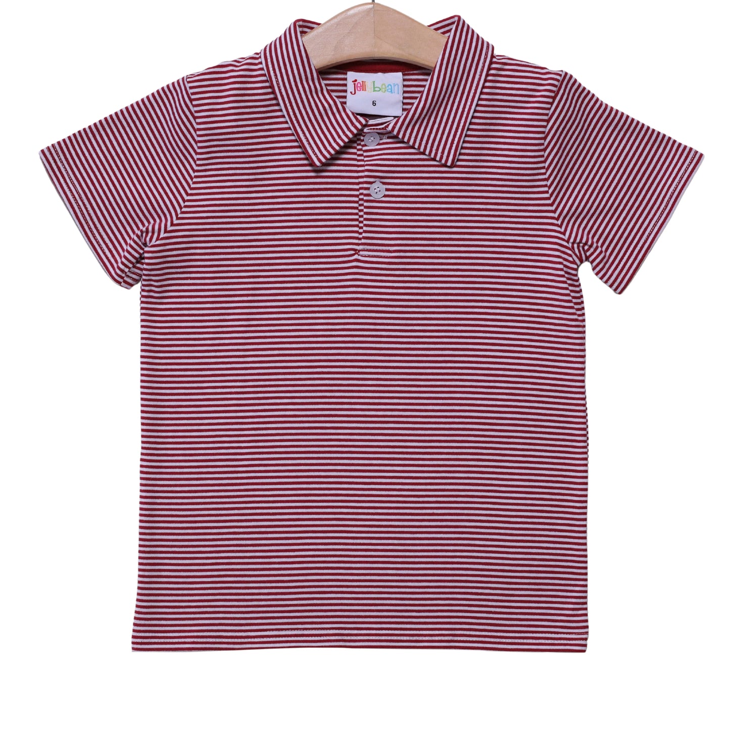 Smock Candy Michael Polo - Crimson Stripe