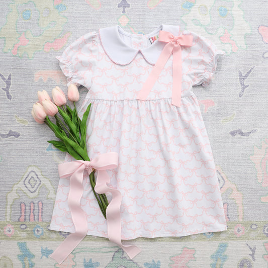 Pink Trellis Charlotte Dress