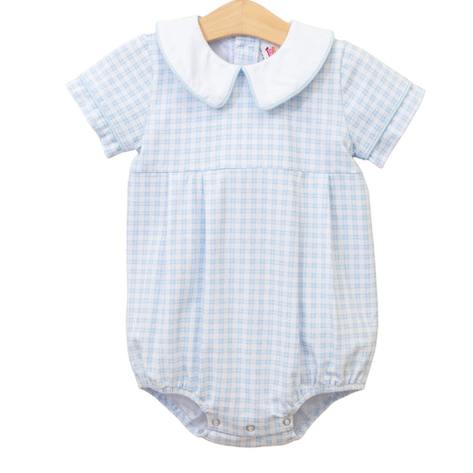 Smock Candy-Powder Blue Plaid Bubble