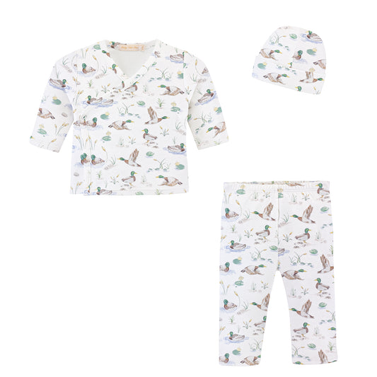 Baby Club Chic Mallard Ducks Take Me Home with Hat Set