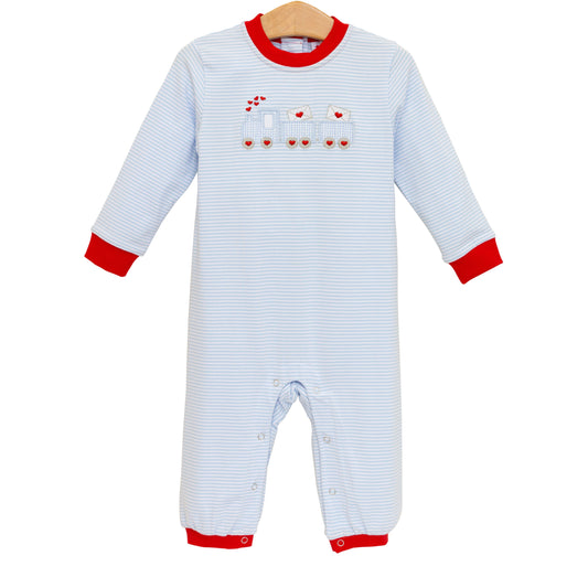 Jellybean by Smock Candy Love Train Romper