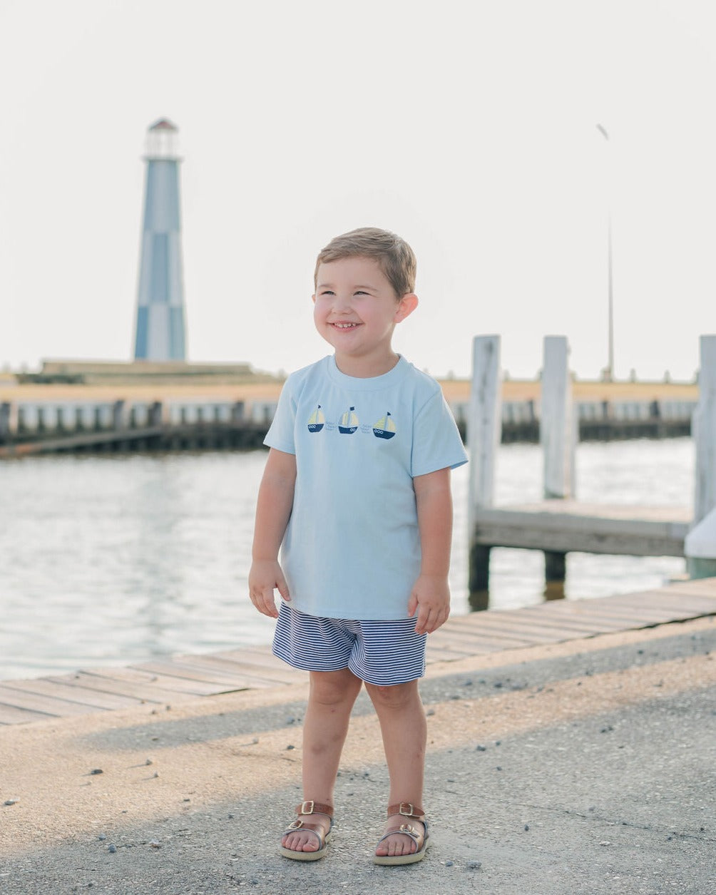 Trotter Street Kids Set Sail Short Set