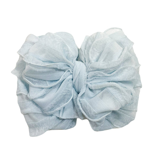 Rockin Royalty Ruffled Headband Sky Blue
