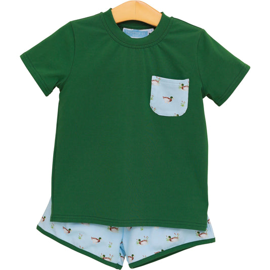 Trotter Street Kids Ducks in a Row Short Set