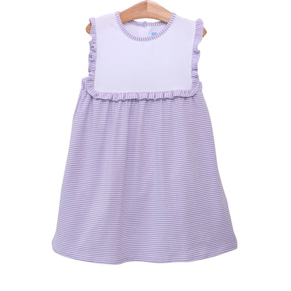 Trotter Street Kids Alice Dress - Lavender Stripe